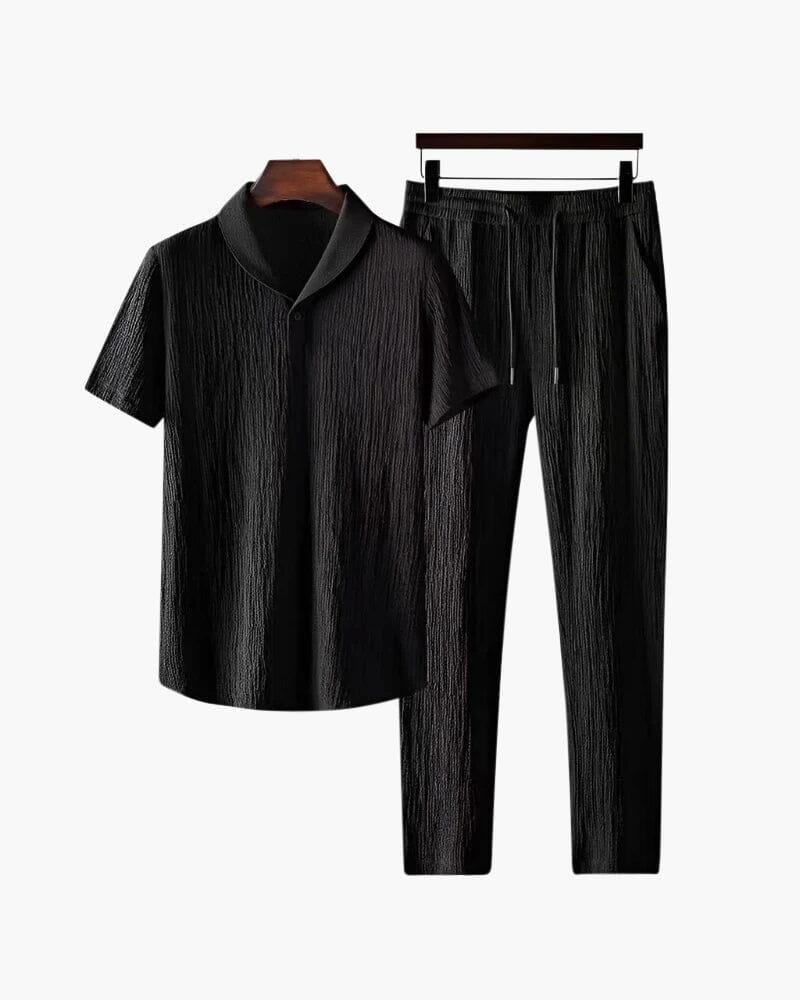 Set aus Poloshirt und Hose aus Baumwolle