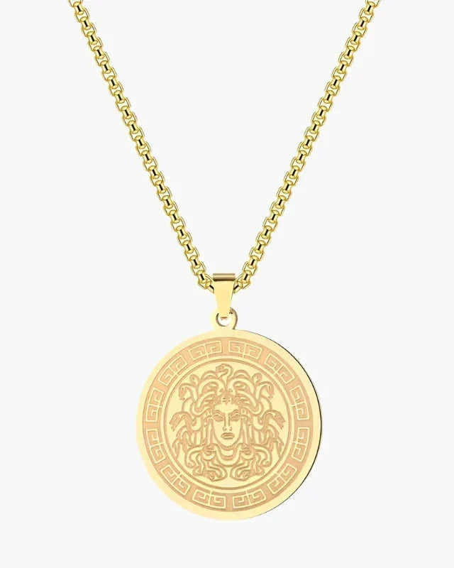 Lange Medusa-Kette (Gold & Silber)