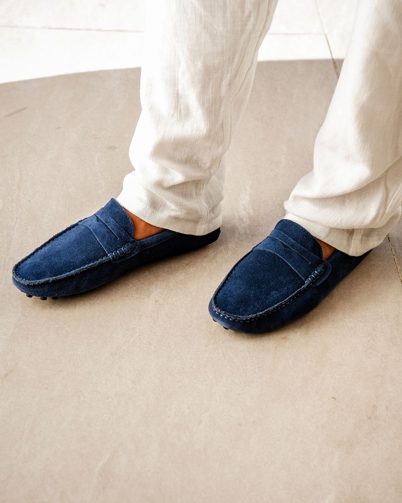 Wildleder-Fahrer-Loafer