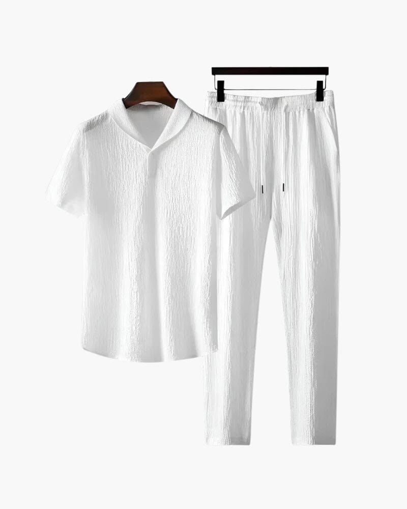 Set aus Poloshirt und Hose aus Baumwolle
