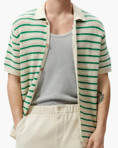 Marbella – Gestricktes Hemd mit Knöpfen