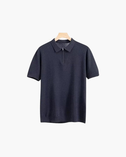 Marbella Poloshirt mit Reißverschluss