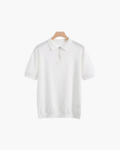 Marbella Poloshirt mit Reißverschluss