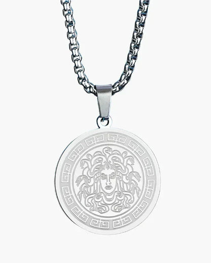 Lange Medusa-Kette (Gold &amp; Silber)