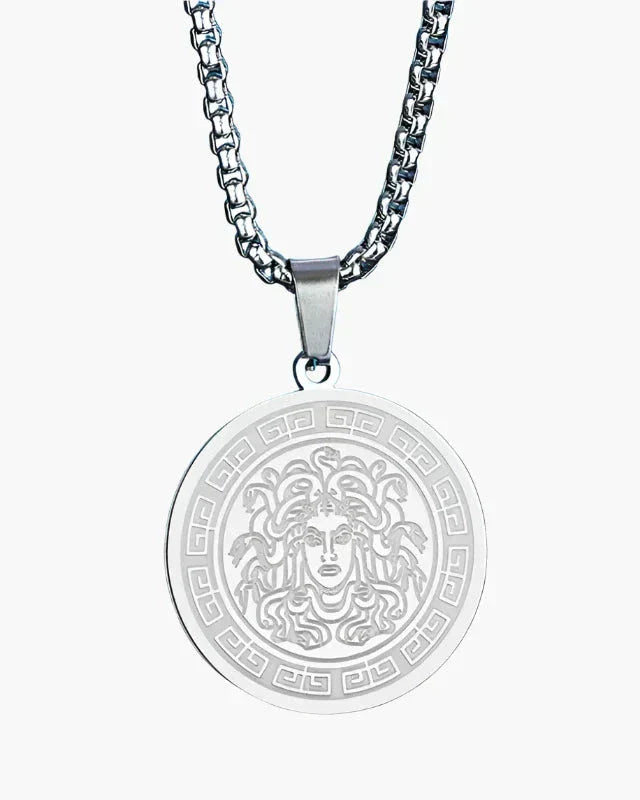Lange Medusa-Kette (Gold &amp; Silber)