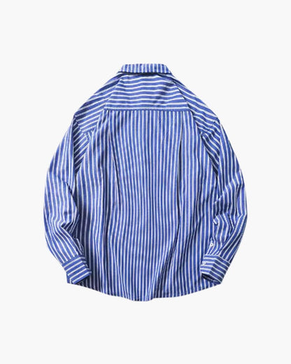 Oversize-Hemd mit Streifen