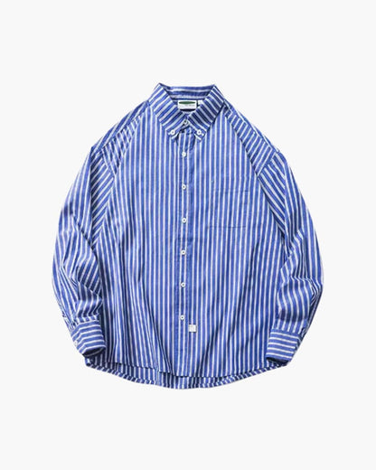 Oversize-Hemd mit Streifen