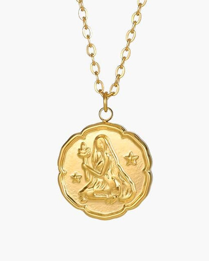 Sternzeichen-Halskette - Gold